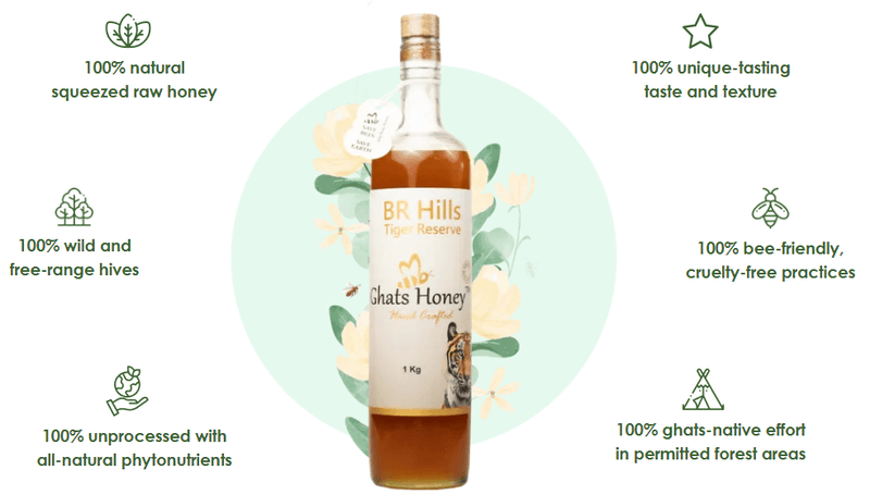 Natural Raw Honey Online 100% Wild -  BR Hills Tiger reserve  | Premium Quality Assurance