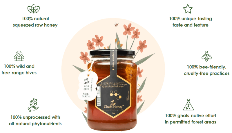 Natural Raw Honey Online  100% Wild -  Single Hive | Premium Quality testimony