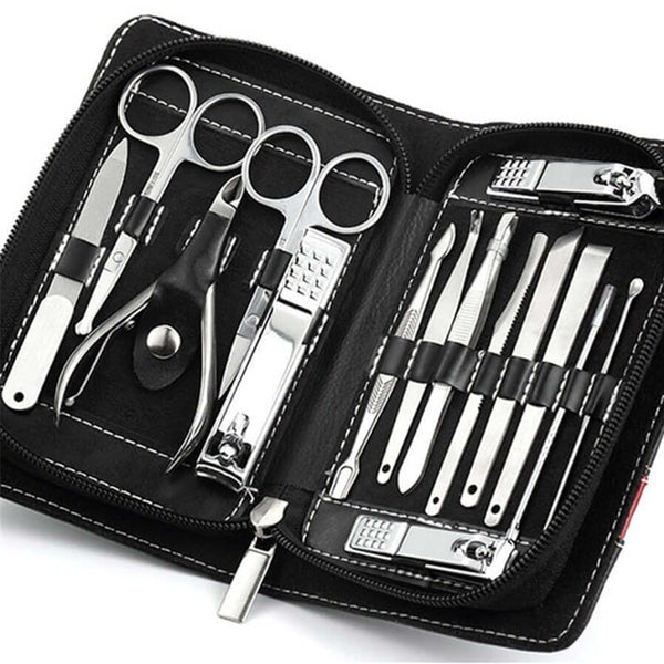 Premium Manicure & Pedicure Kit portable - 15 in 1 set | Emassk Global