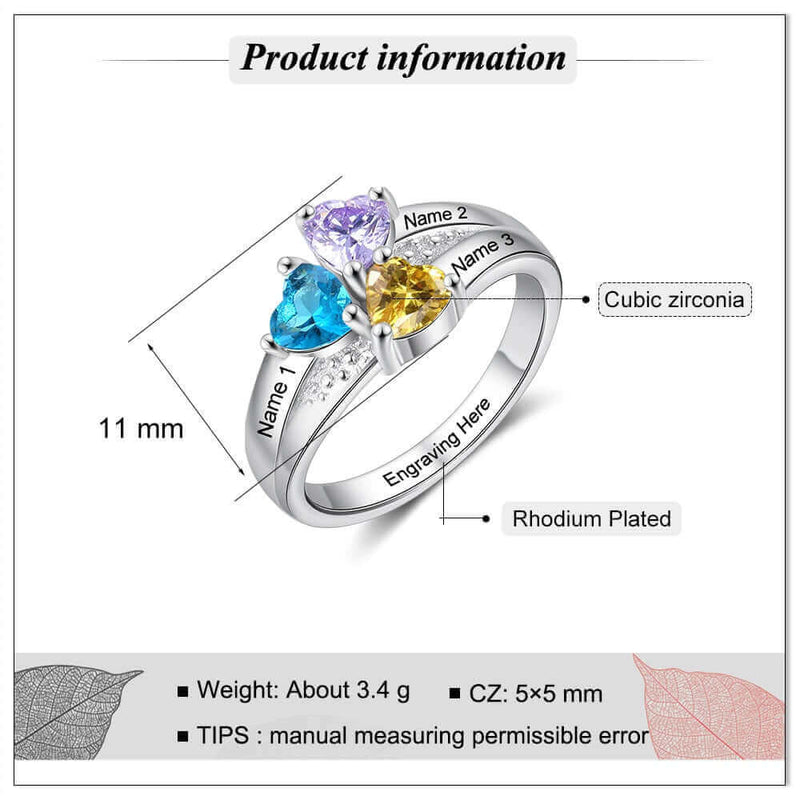 Personalized Silver Color Engraved  Rings | Emassk Global