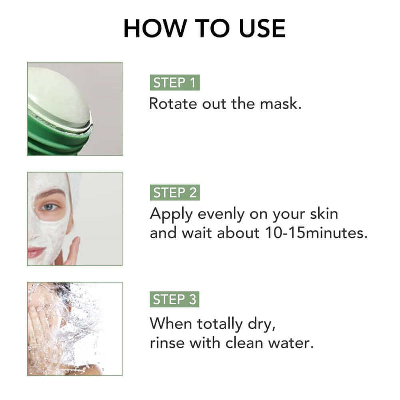 Green Tea Face Mask | Emassk Global | user directions