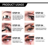 Silky Black Mascara - 4D Silk Fiber Eyelash-product usage |EMASSK GLOBAL