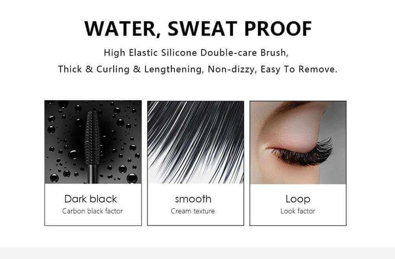 Silky Black Mascara - 4D Silk Fiber Eyelash |EMASSK GLOBAL